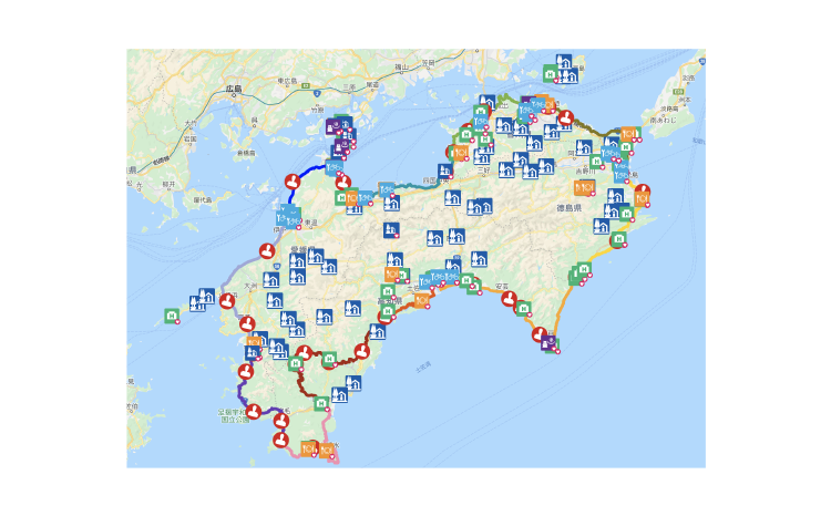 四国一周サイクリング 疾走感 出会い 観光 食を楽しもう